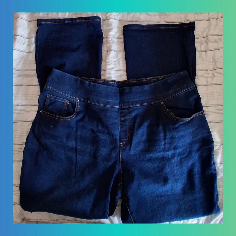 The Pioneer Woman Dark Indigo Straight Leg Jeans - Picture 2 of 4